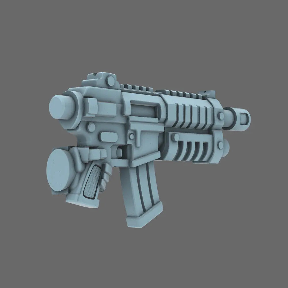 Space Knights AR Style Combat Rifle LEFT X 10 - BW Terrain & Forge