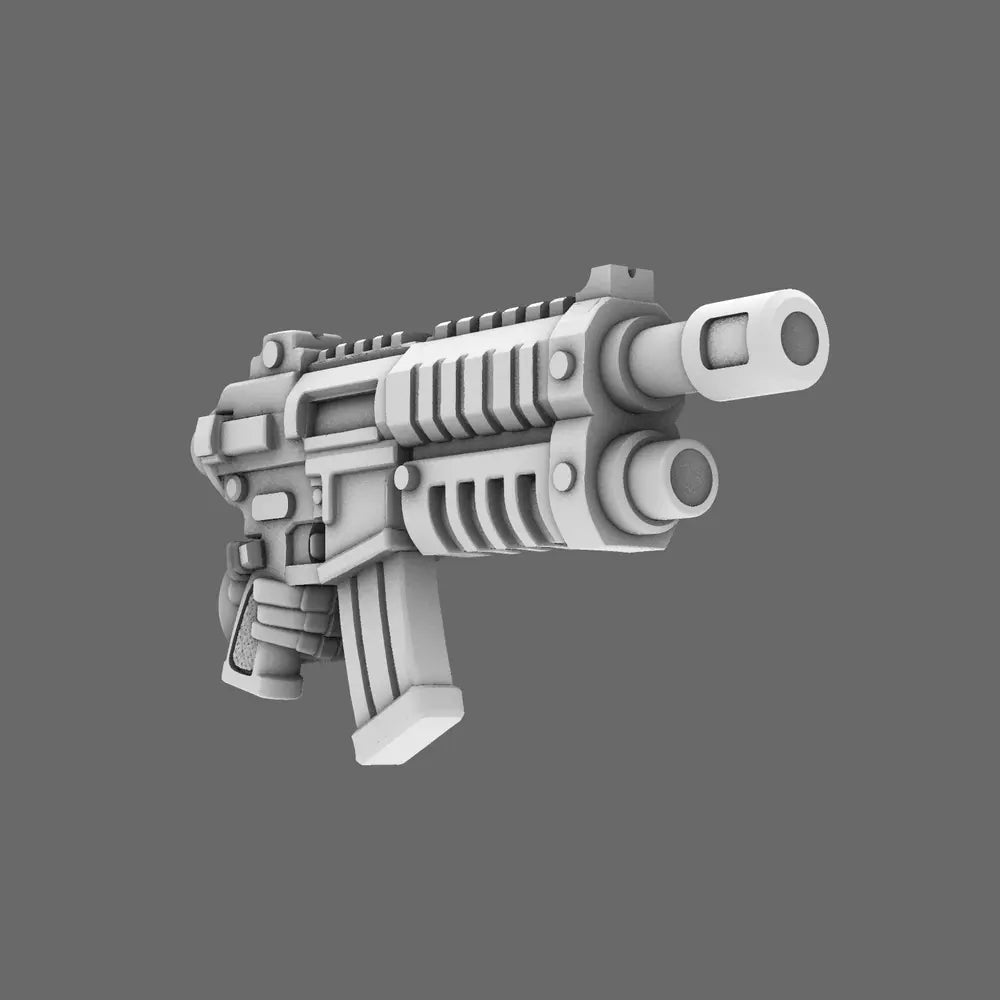 Space Knights AR Style Combat Rifle LEFT X 10 - BW Terrain & Forge
