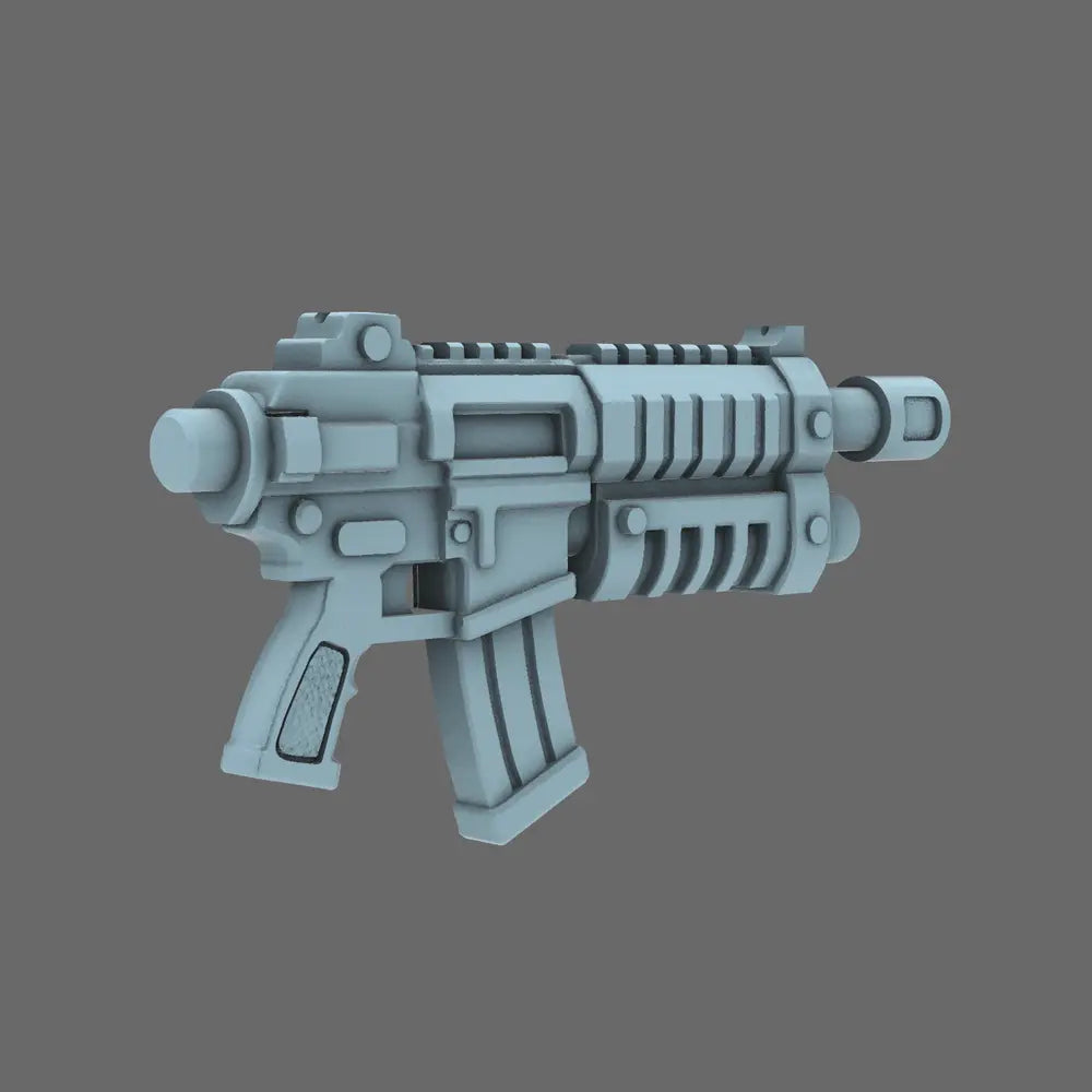 Space Knights AR Style Combat Rifle NOHAND X 10 - BW Terrain & Forge