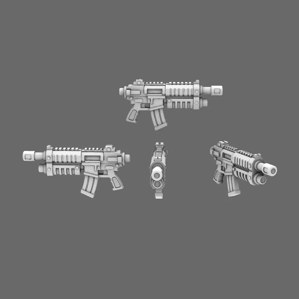 Space Knights AR Style Combat Rifle NOHAND X 10 - BW Terrain & Forge