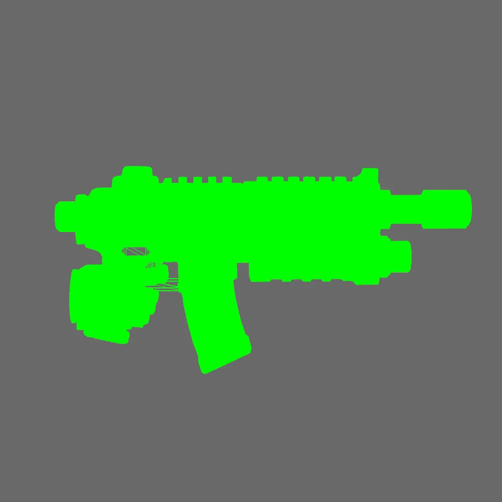 Space Knights AR Style Combat Rifle RIGHT X 10 - BW Terrain & Forge