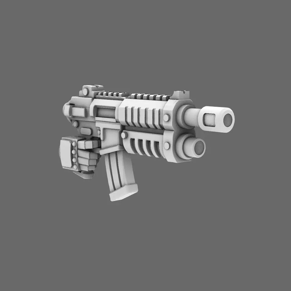 Space Knights AR Style Combat Rifle RIGHT X 10 - BW Terrain & Forge