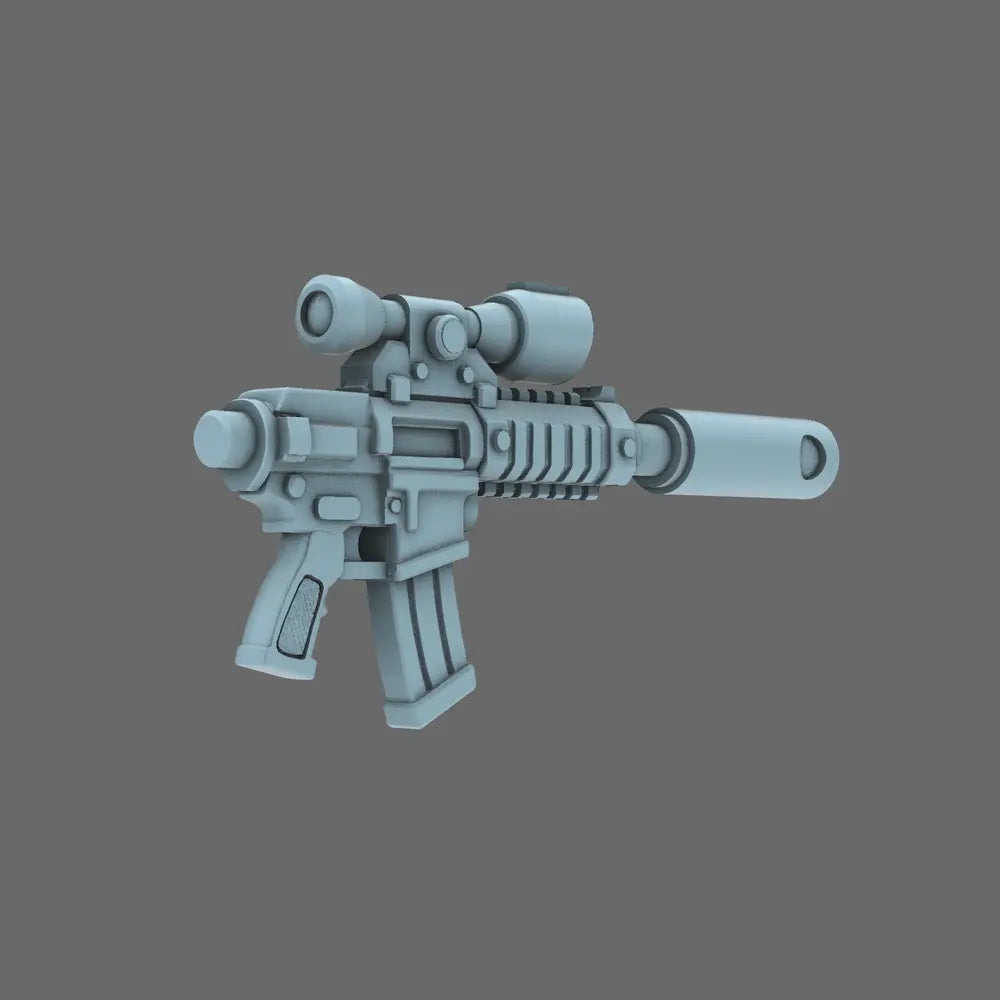 Space Knights AR Style Huntsman Rifle NOHAND X10 - BW Terrain & Forge