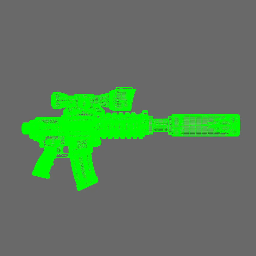 Space Knights AR Style Huntsman Rifle NOHAND X10 - BW Terrain & Forge
