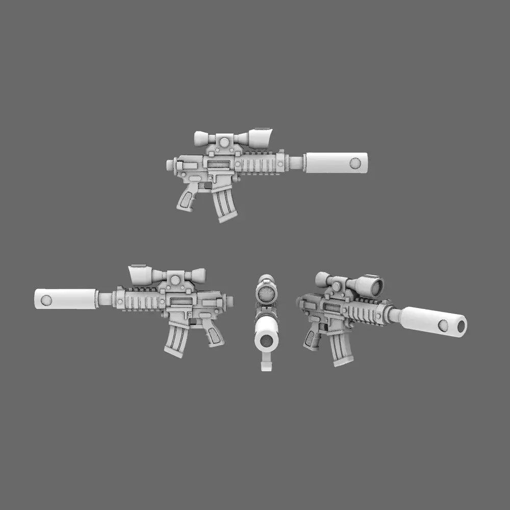 Space Knights AR Style Huntsman Rifle NOHAND X10 - BW Terrain & Forge
