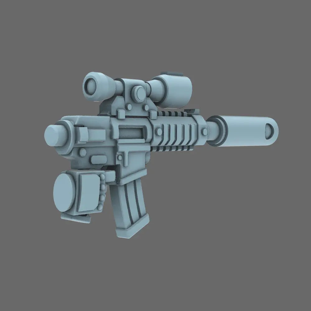 Space Knights AR Style Huntsman Rifle RIGHT X 10 - BW Terrain & Forge