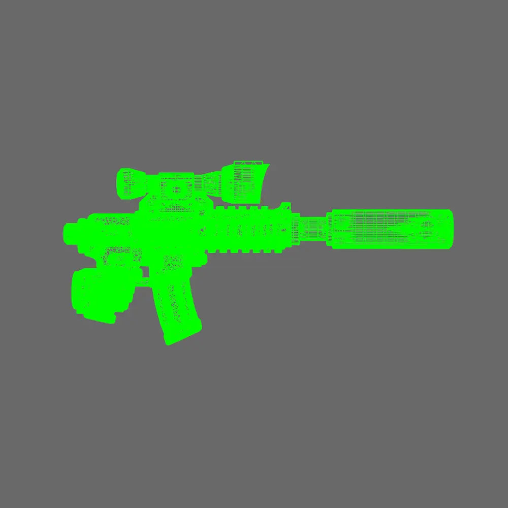 Space Knights AR Style Huntsman Rifle RIGHT X 10 - BW Terrain & Forge