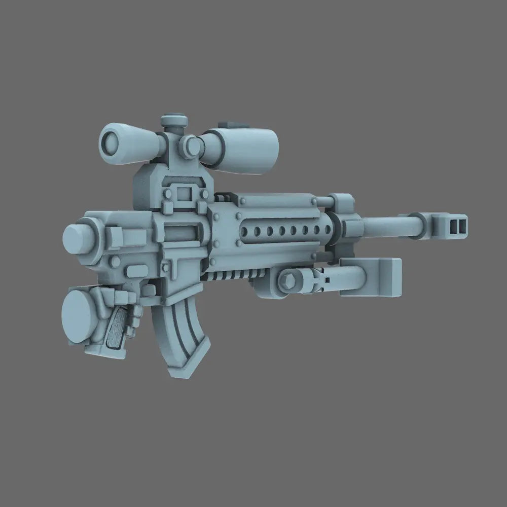 Space Knights AR Style Sniper Rifle LEFT X 10 - BW Terrain & Forge