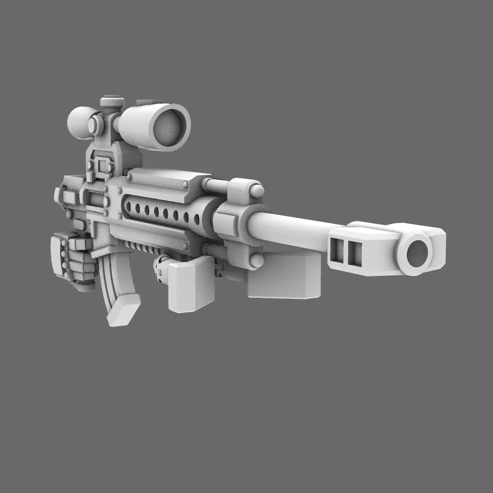 Space Knights AR Style Sniper Rifle RIGHT X 10 - BW Terrain & Forge