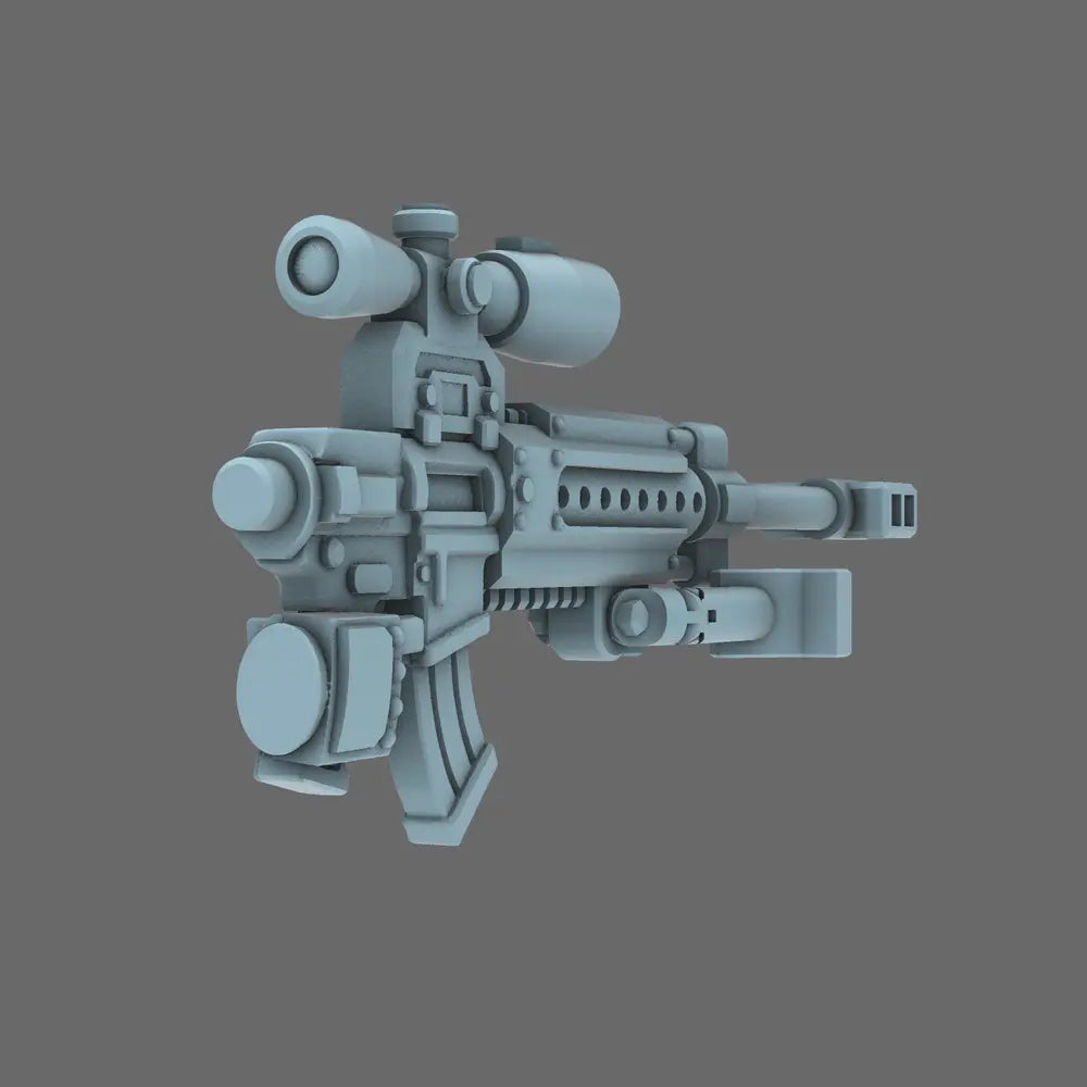 Space Knights AR Style Sniper Rifle RIGHT X 10 - BW Terrain & Forge