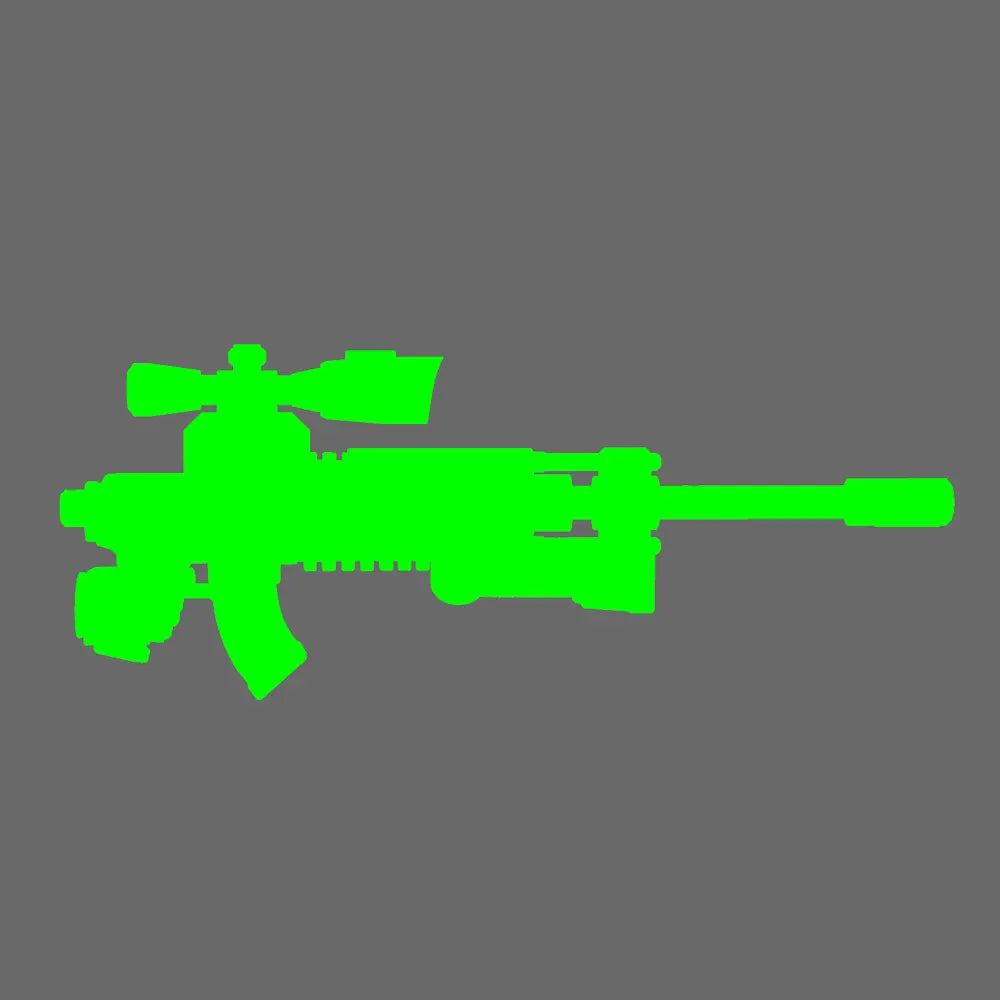 Space Knights AR Style Sniper Rifle RIGHT X 10 - BW Terrain & Forge