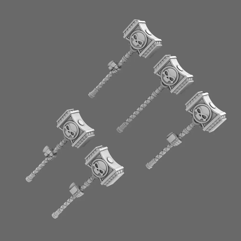 Space Knights Death Hammer X 10 - BW Terrain & Forge