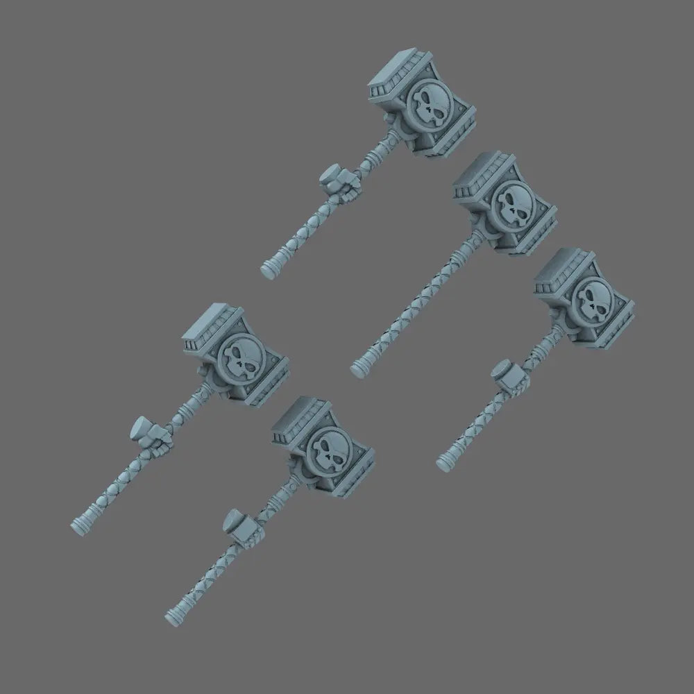Space Knights Death Hammer X 10 - BW Terrain & Forge