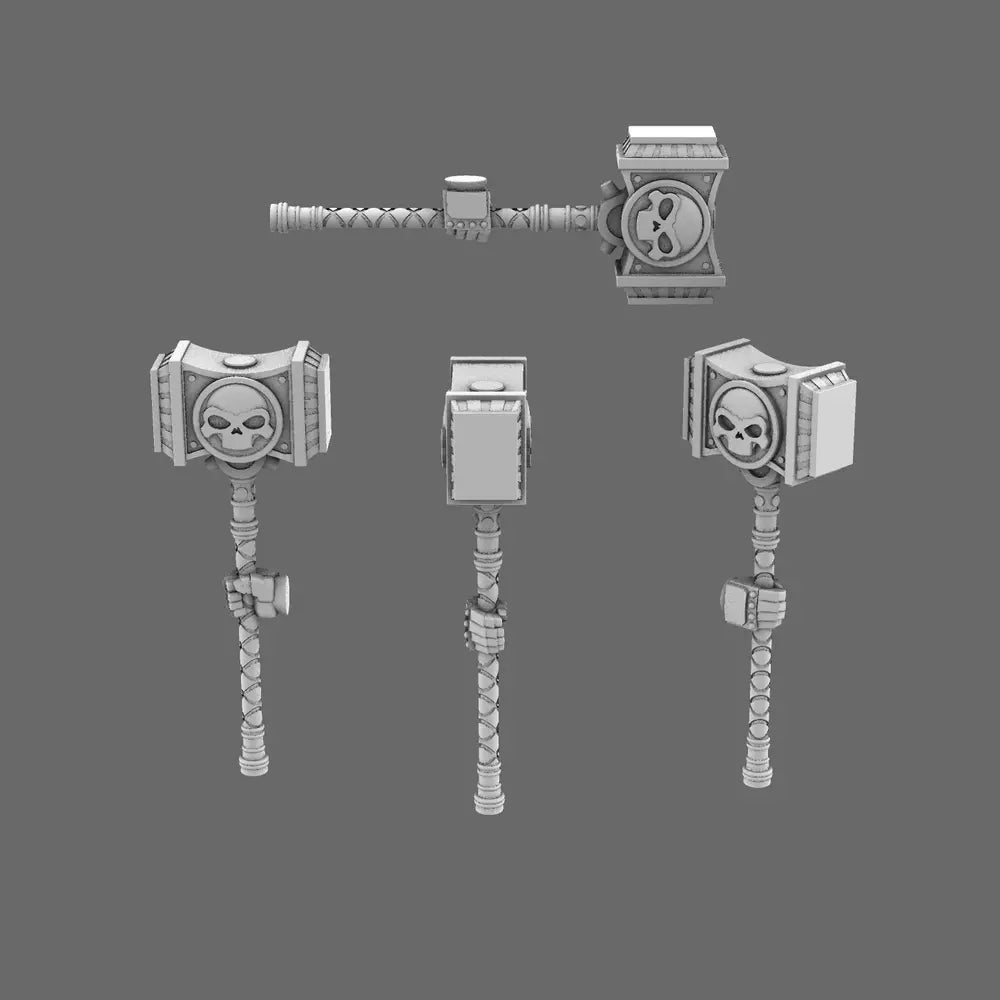 Space Knights Death Hammer X 10 - BW Terrain & Forge