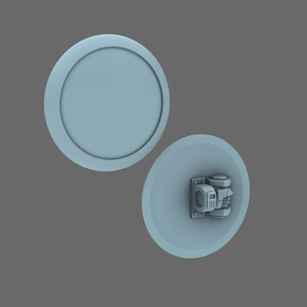 Space Knights Domed Shield Type A LEFT X 5 - BW Terrain & Forge