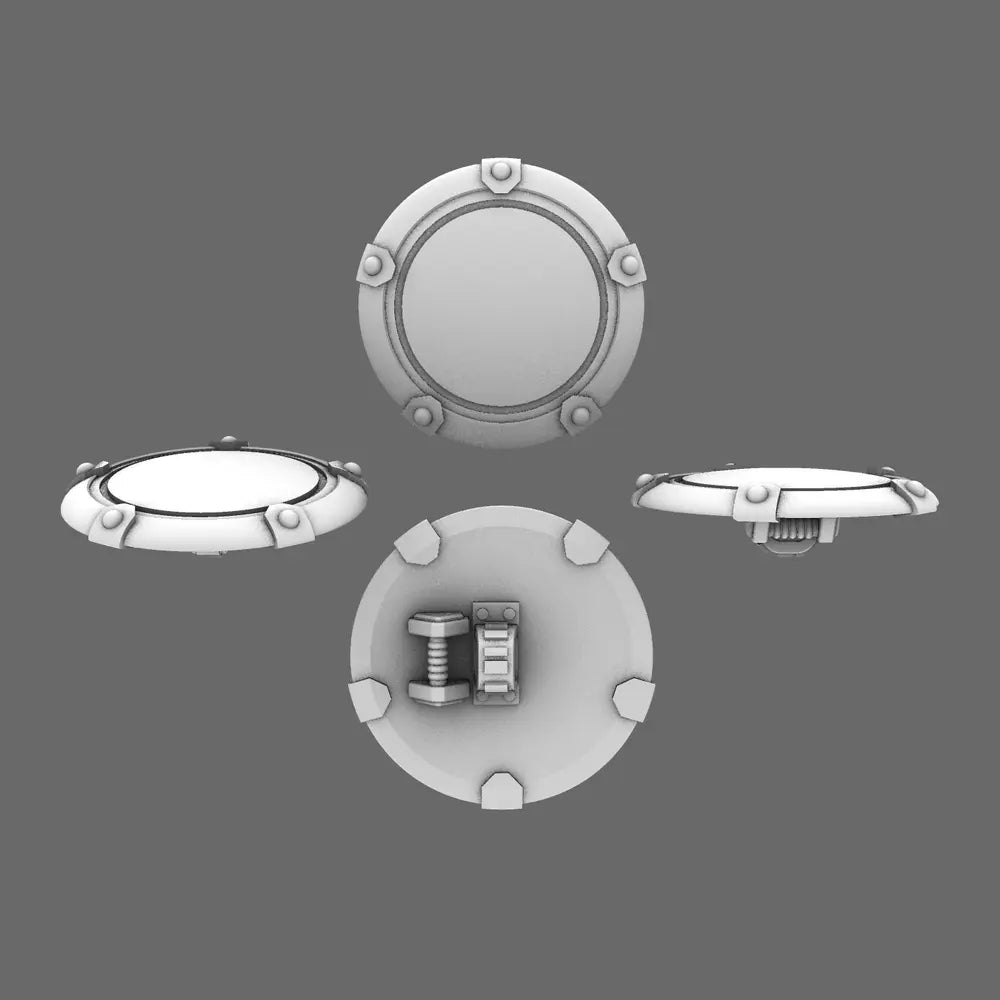 Space Knights Domed Shield Type B NOHAND X 5 - BW Terrain & Forge