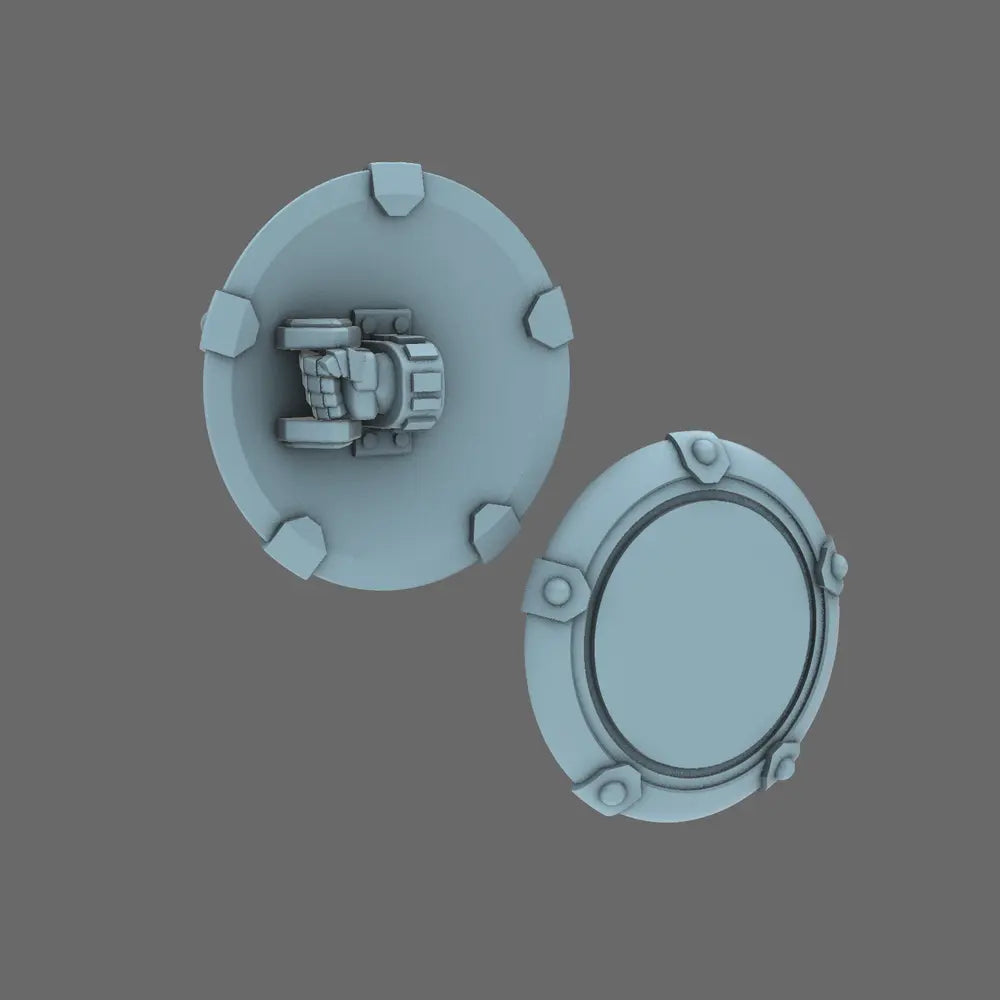 Space Knights Domed Shield Type B RIGHT X 5 - BW Terrain & Forge
