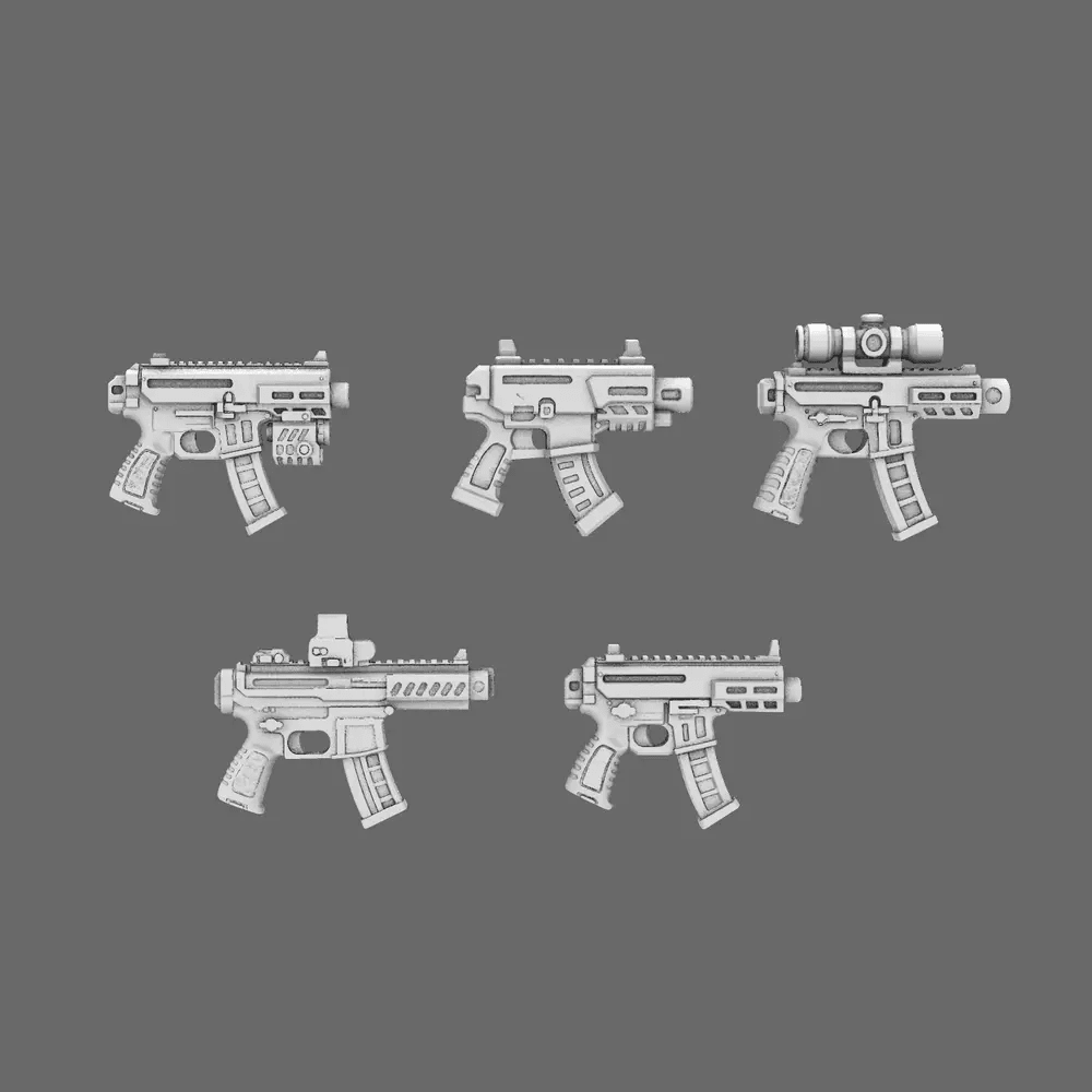 Space Knights MPX Style Pistol NOHAND X 10 - BW Terrain & Forge