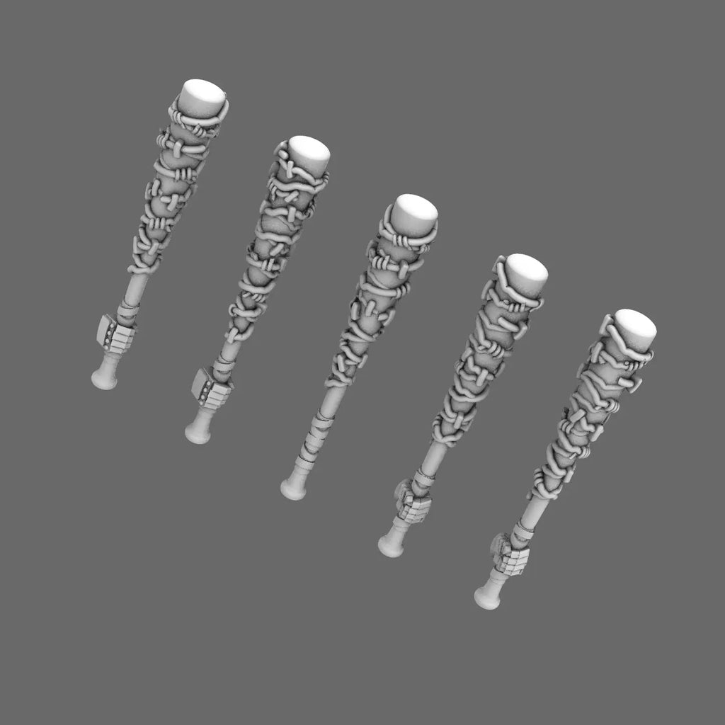 Space Knights Negan Style Bat X 10 - BW Terrain & Forge