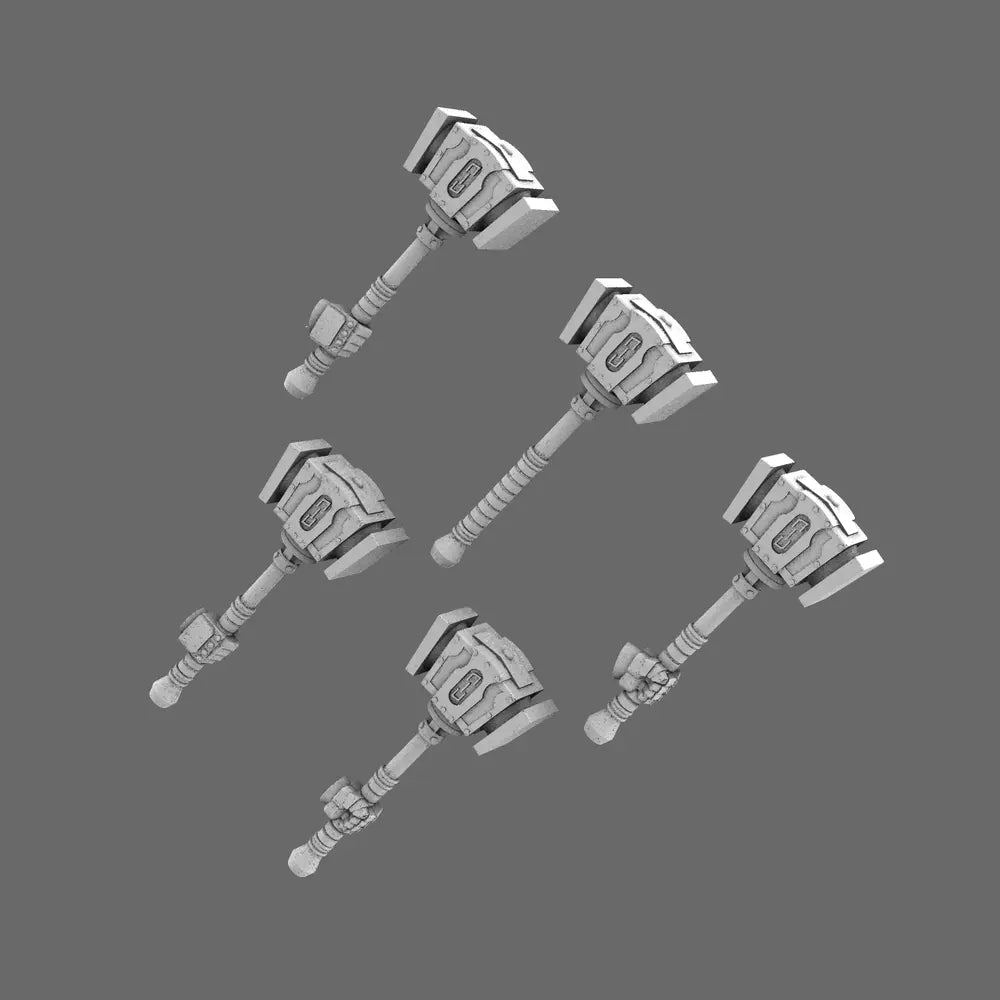 Space Knights Northern Hammer X 10 - BW Terrain & Forge
