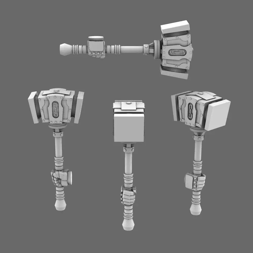 Space Knights Northern Hammer X 10 - BW Terrain & Forge