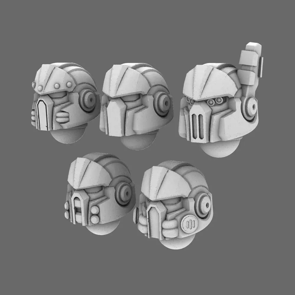Space Knights V10 Helmet Type 251104 X 10 - BW Terrain & Forge