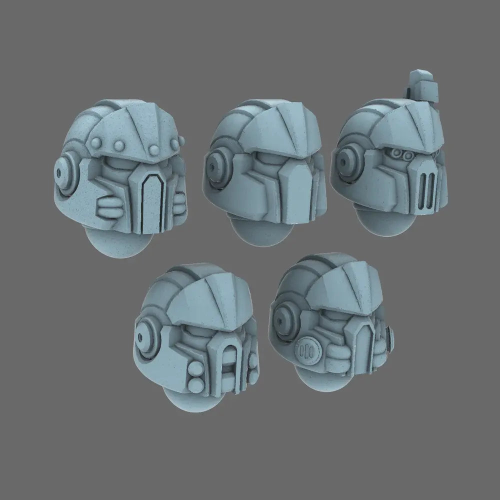 Space Knights V10 Helmet Type 251104 X 10 - BW Terrain & Forge