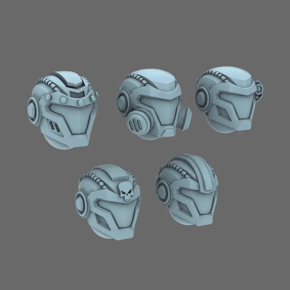 Space Knights V10K Helmet Type 20251202 X 10 - BW Terrain & Forge