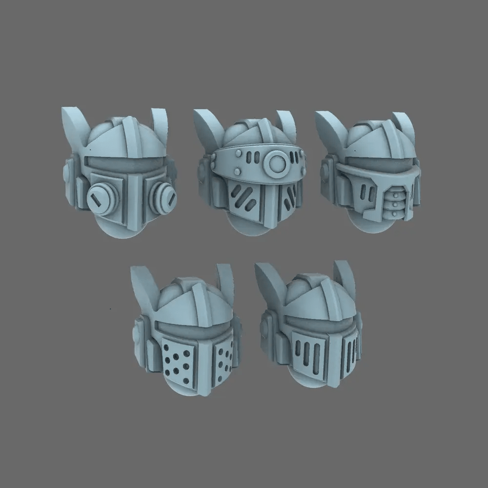 Space Knights V10K Helmet Type 251003 X 10 - BW Terrain & Forge
