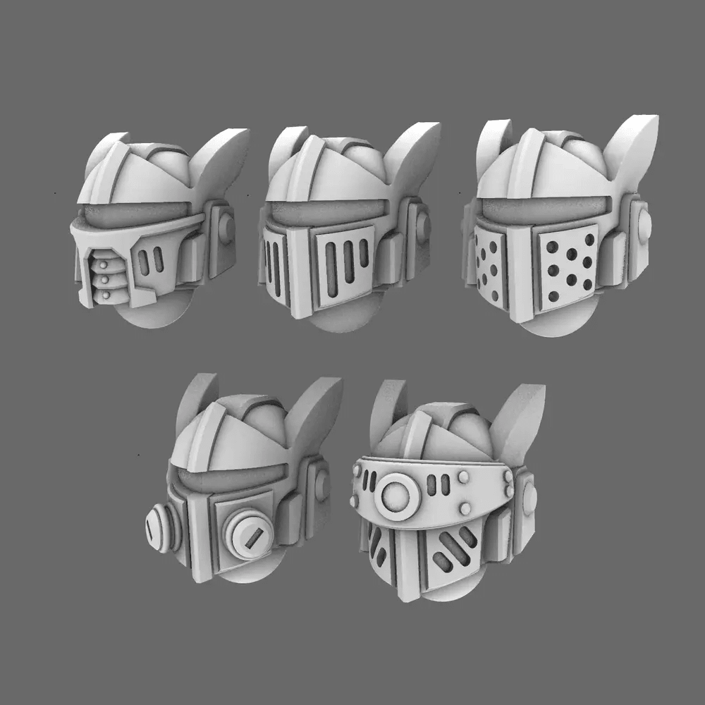 Space Knights V10K Helmet Type 251003 X 10 - BW Terrain & Forge