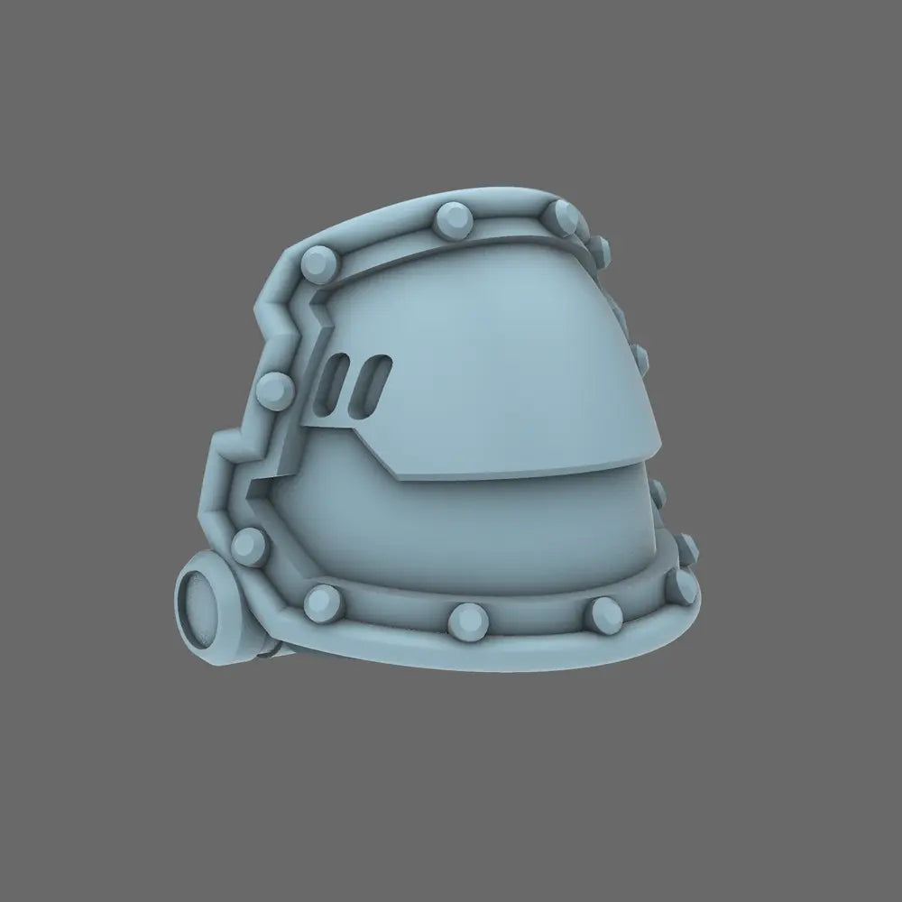 Space Knights V2 Metal Storm Shoulder Pads Type B X 10 - BW Terrain & Forge