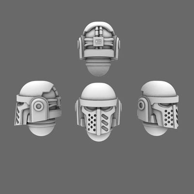 Space Knights V3 Warrior Helmets x10 - view 1