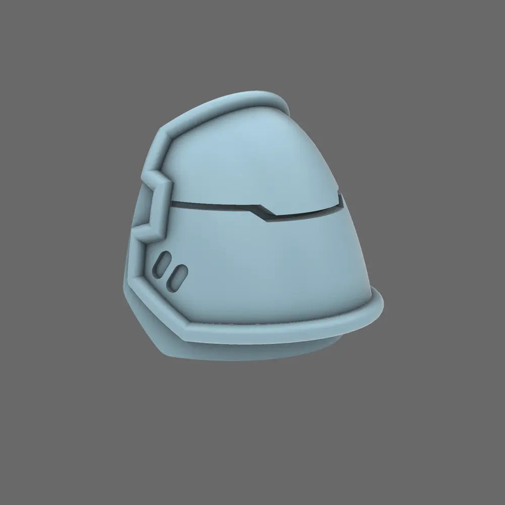 Space Knights V4 Savage Plain Shoulder Pads Type A X 10 - BW Terrain & Forge