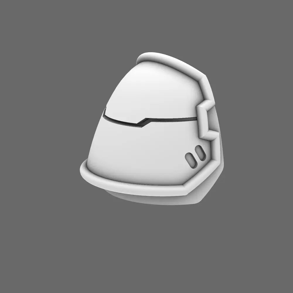 Space Knights V4 Savage Plain Shoulder Pads Type A X 10 - BW Terrain & Forge