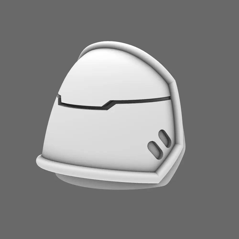 Space Knights V4 Savage Plain Shoulder Pads Type B - BW Terrain & Forge