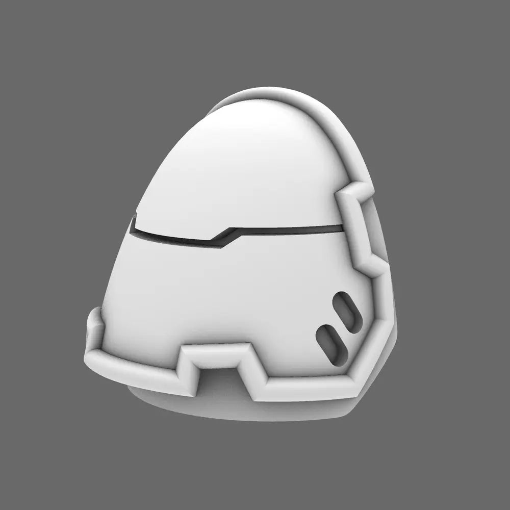 Space Knights V4 Savage Plain Shoulder Pads Type D X 10 - BW Terrain & Forge