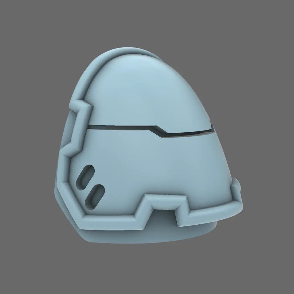 Space Knights V4 Savage Plain Shoulder Pads Type D X 10 - BW Terrain & Forge