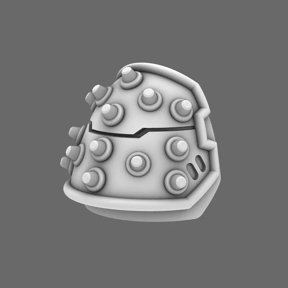Space Knights V4 Savage Studded Shoulder Pads Type A - BW Terrain & Forge