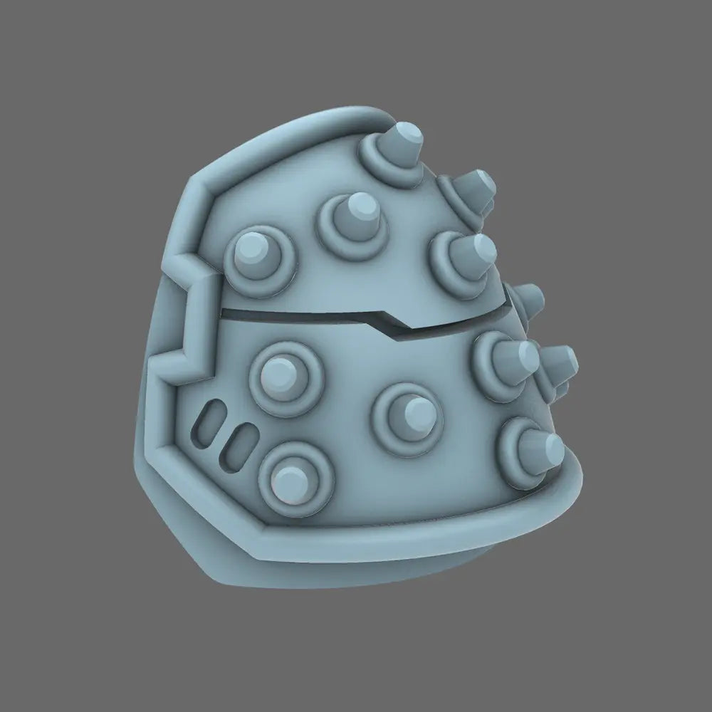 Space Knights V4 Savage Studded Shoulder Pads Type A - BW Terrain & Forge