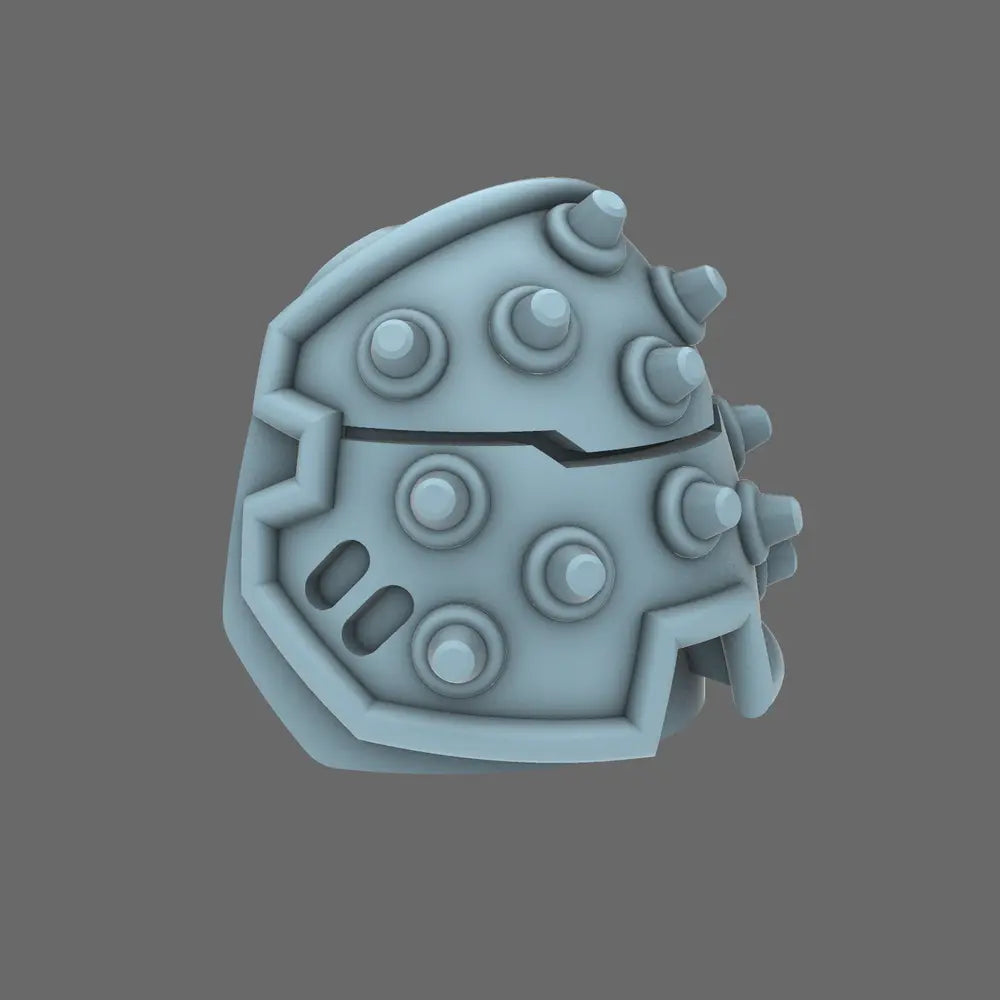 Space Knights V4 Savage Studded Shoulder Pads Type C - BW Terrain & Forge