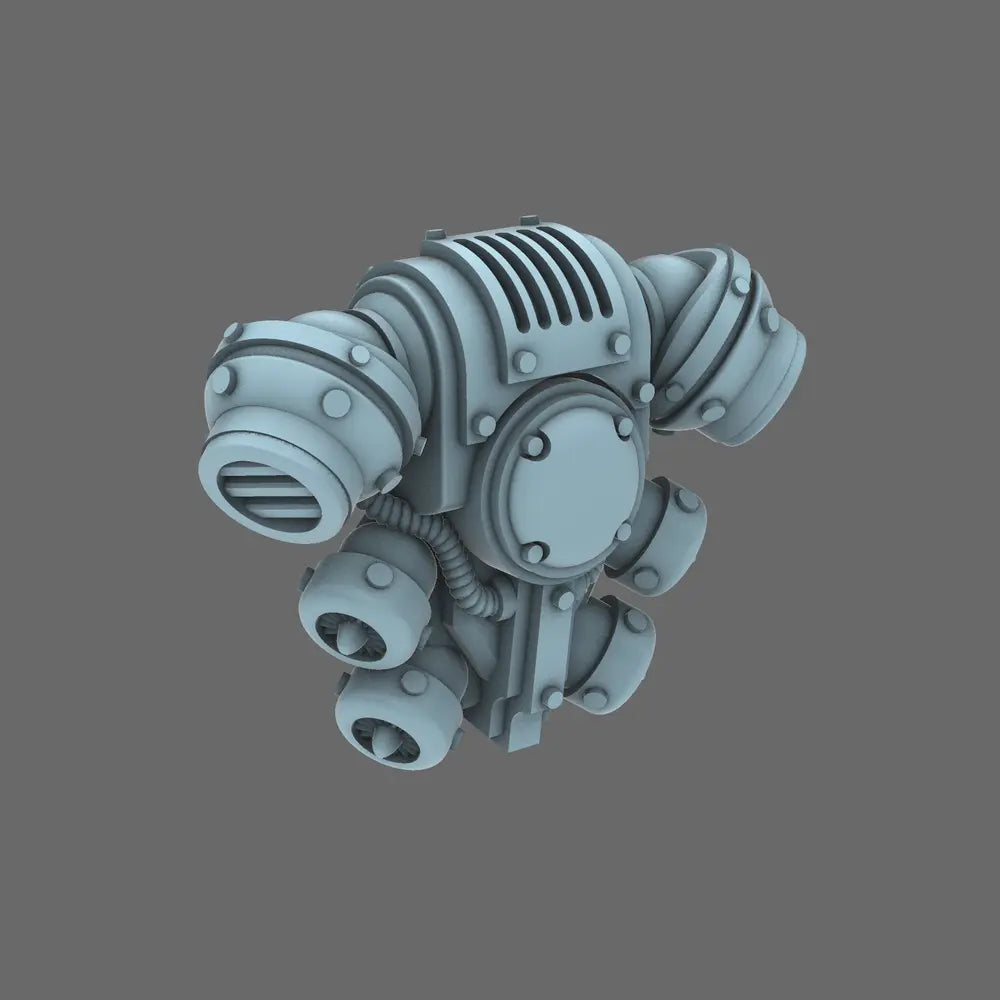 Space Knights V5 Defiance Backpack X 10 - BW Terrain & Forge