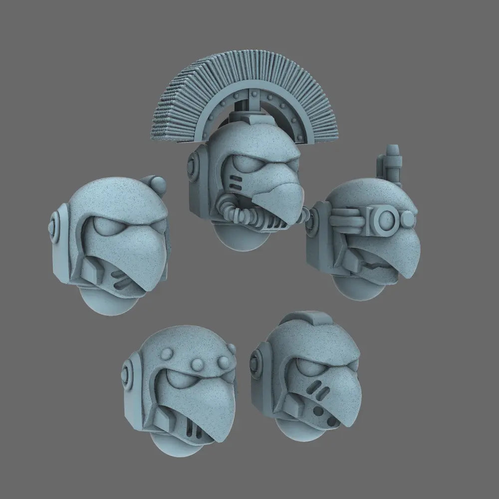 Space Knights V6 Stroud Helmets - BW Terrain & Forge