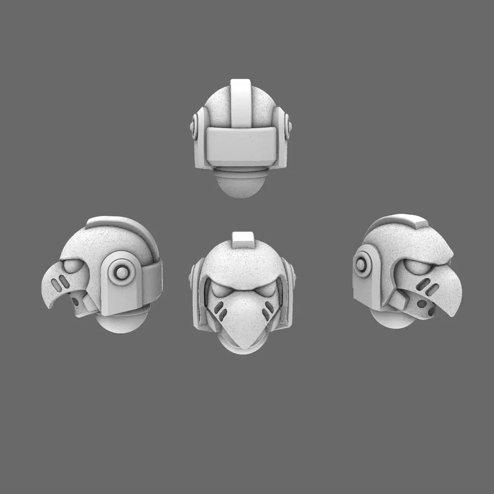 Space Knights V6 Stroud Helmets - BW Terrain & Forge