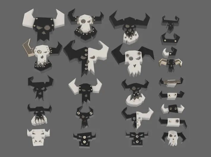Space Orcs Metal Lads Clan Symbols (STL Format) - view 2