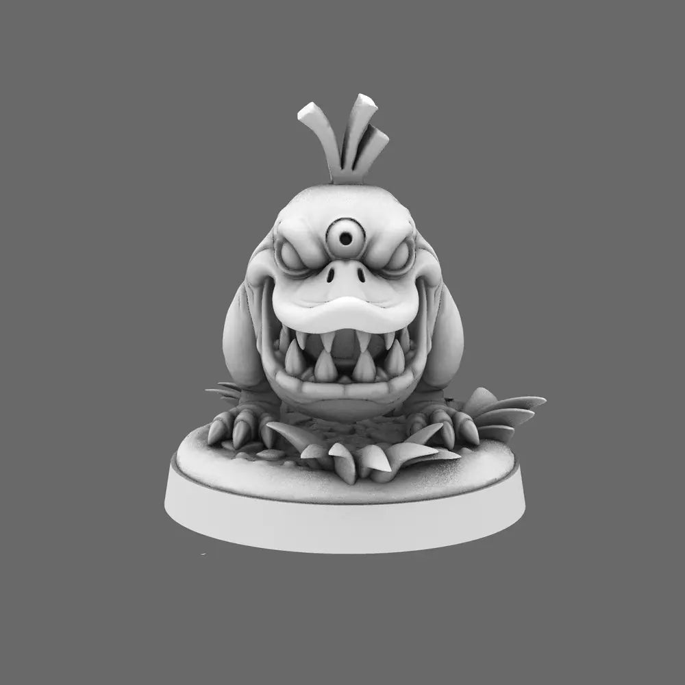 Space Orcs - Noggin Quacklash Attack Beast - BW Terrain & Forge