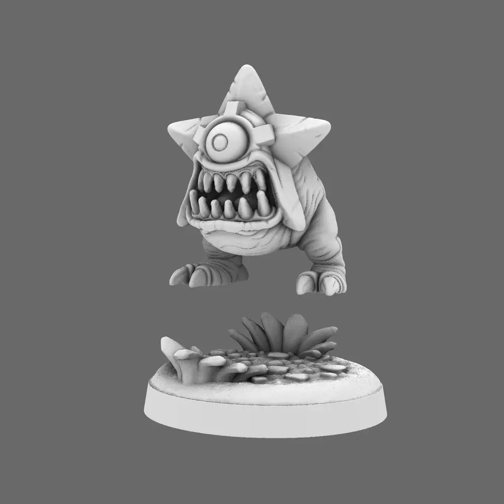 Space Orcs - Rage Shokkstar Attack Beast - BW Terrain & Forge