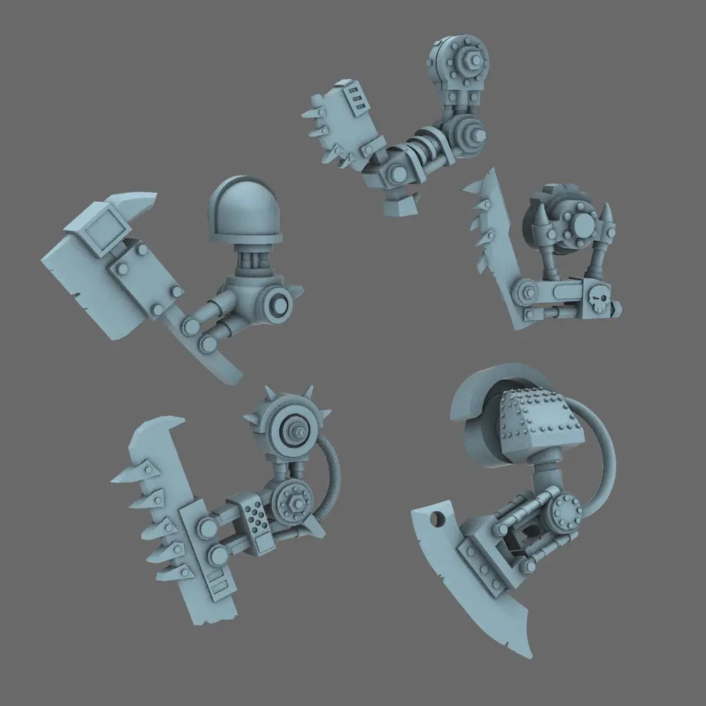 Space Orcs- Robo Boyz Melee Blade Arms - LEFT - BW Terrain & Forge
