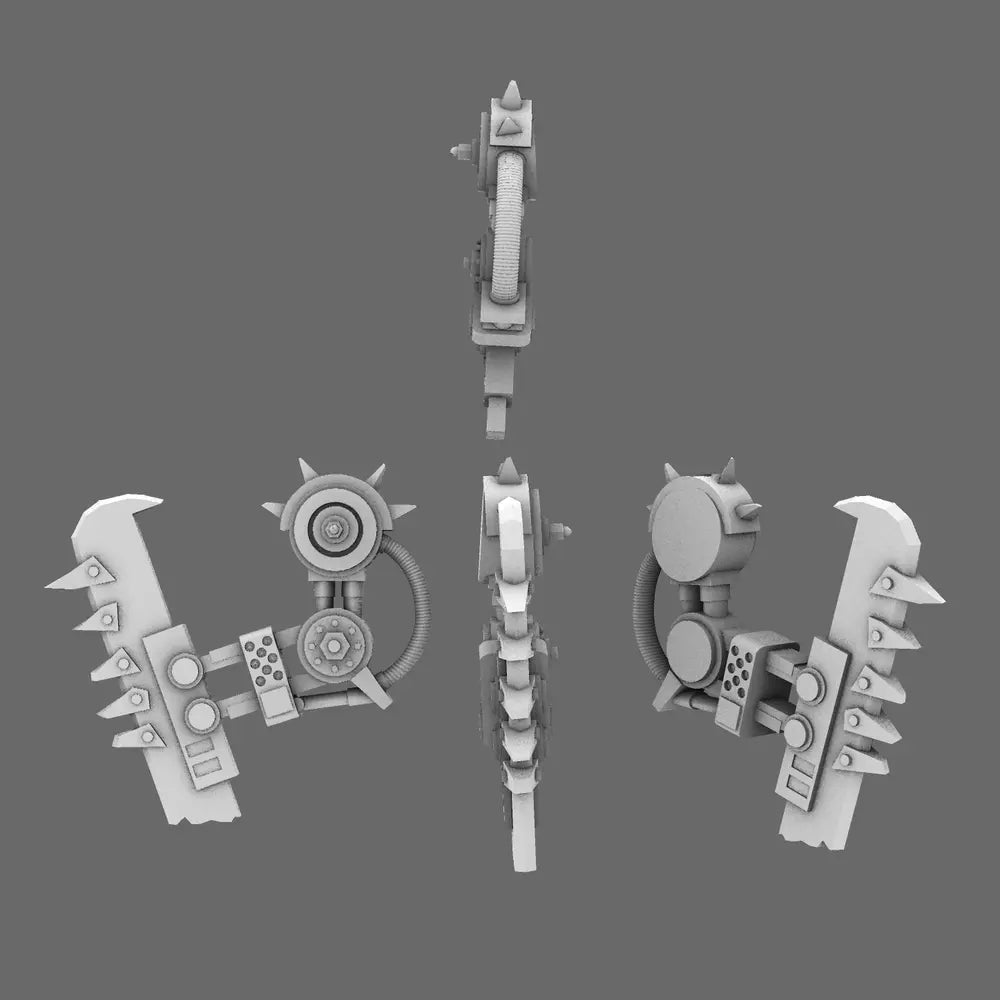 Space Orcs- Robo Boyz Melee Blade Arms - LEFT - BW Terrain & Forge