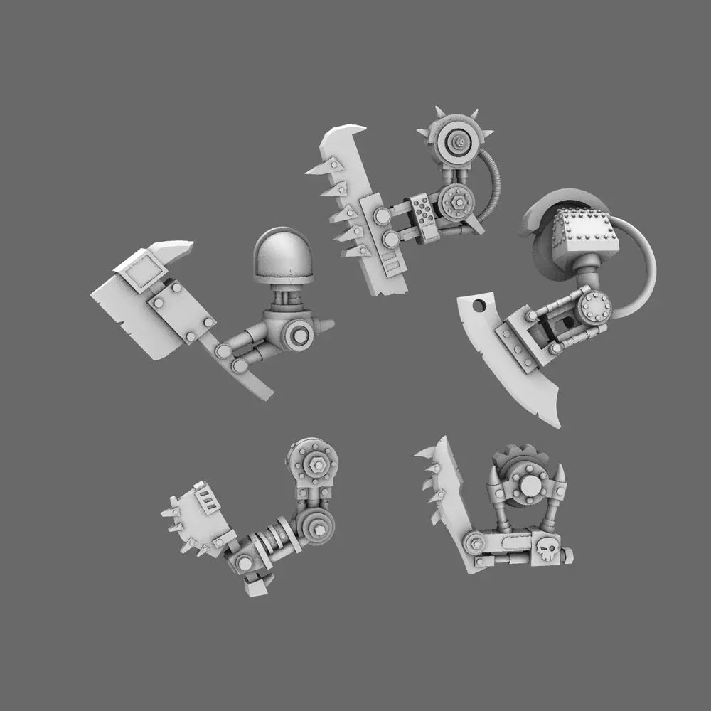 Space Orcs- Robo Boyz Melee Blade Arms - LEFT - BW Terrain & Forge