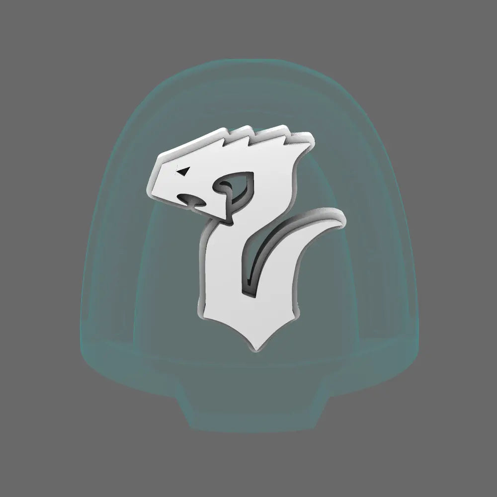 Void Serpents V10B Shoulder Symbols LEFT - BW Terrain & Forge